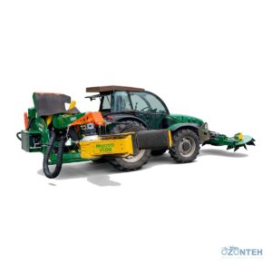 Scuturător de nuci Monchiero VL08 montat pe tractor, cu capul de scuturare și periile frontale