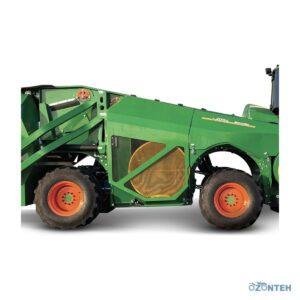 Combina de recoltat nuci Monchiero 20115: suspensii hidraulice pe ambele punți și anvelope late 31/15.5 R15